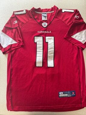Reebok Arizona Cardinals Red & White #11 Football Jersey